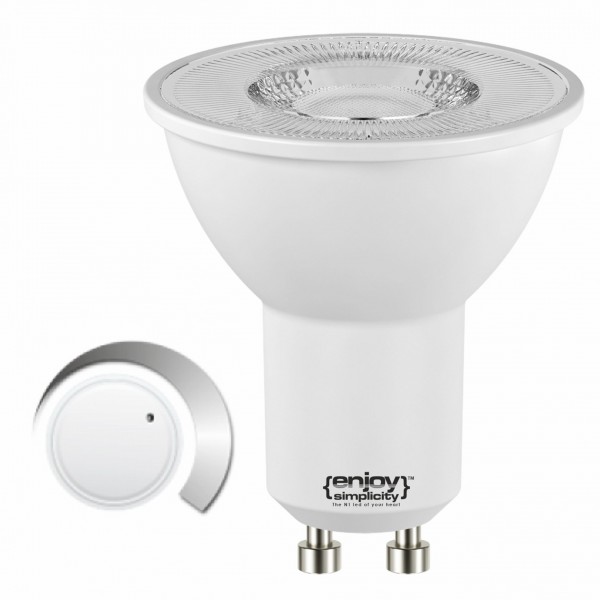 EL882530 | LED GU10 DIM|6.6W(>80W)|2700k|650lm|110°|{enjoysimplicity}™