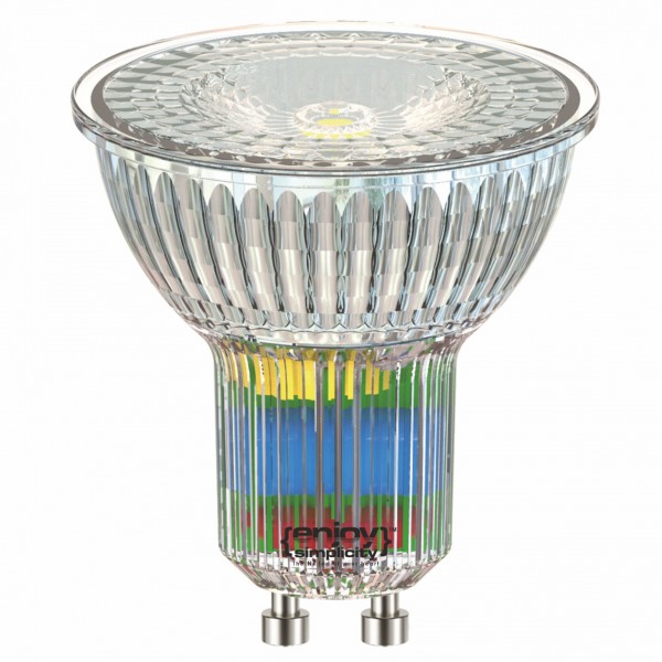 EL876350  | LED GU10 GLASS|5W(>53W)|6500k|430lm|36°|{enjoysimplicity}™