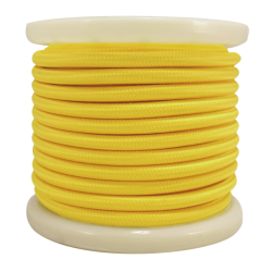 EL330004 | Textile Cable 2x0.75mm²- ρολό 10mt – Κίτρινο