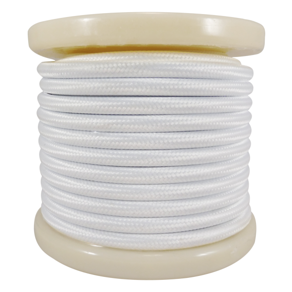 EL330005 | Textile Cable 2x0.75mm²- ρολλό 10mt – Λευκό