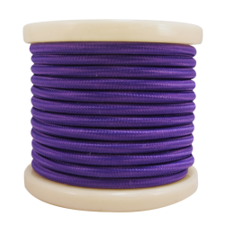 EL330007 | Textile Cable 2x0.75mm²- ρολλό 10mt - ΜΩΒ ΣΚΟΥΡΟ