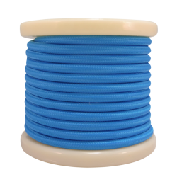 EL330017 | Textile Cable 2x0.75mm²- ρολό 10mt – Μπλε ανοιχτό