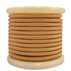 EL330020 | Textile Cable 2x0.75mm²- ρολλό 10mt - ΜΠΕΖ / ΧΡΥΣΟ