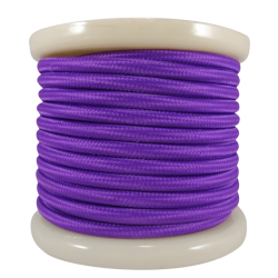EL330027 | Textile Cable 2x0.75mm²- ρολό 10mt – Μωβ