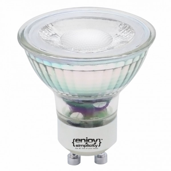 EL610662 | LED GU10 GLASS|5.5W(>50W)|2700k|500lm|38°|{enjoysimplicity}™