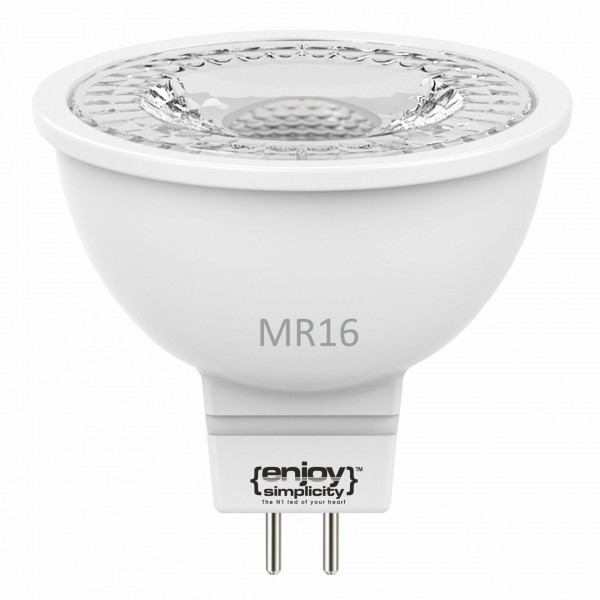 EL616162 | LED GU5.3 MR16|AC/DC12V|6W(>60W)|2700k|500lm|38°|{enjoysimplicity}™