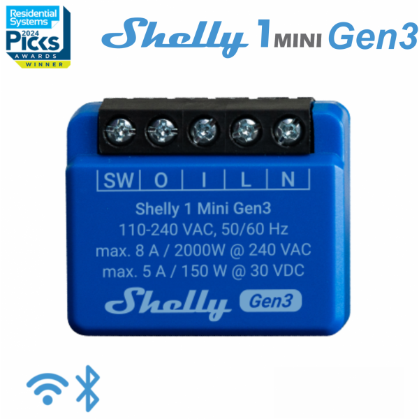 Shelly 1 Mini Gen 3 Shelly 1 Mini Gen 3