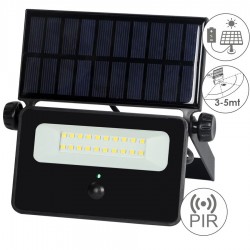 ELF40166 |LED SOLAR+ABS+PIR 16W|6500k|1600lm FLOODLIGHT ALUM.IP65|{enjoysimplicity}™