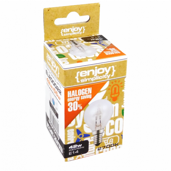 EL200018 | G45 Halogen|18W(>25W)E14|2700k|204lm|{enjoysimplicity}™