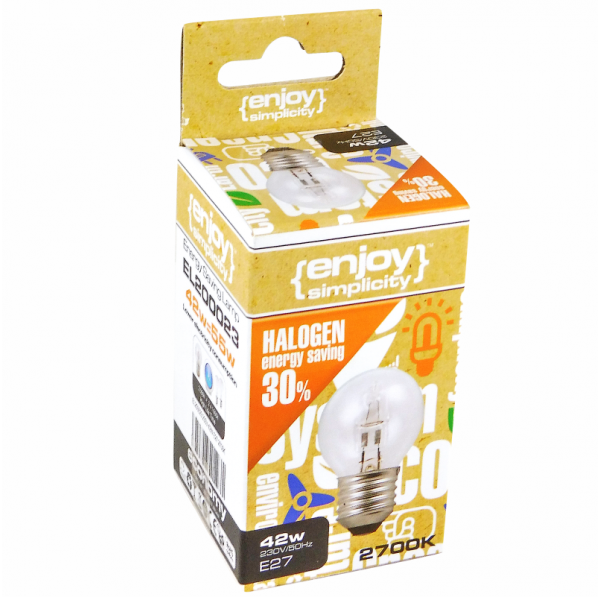 EL200019 | G45 Halogen|18W(>25W)E27|2700k|204lm|{enjoysimplicity}™