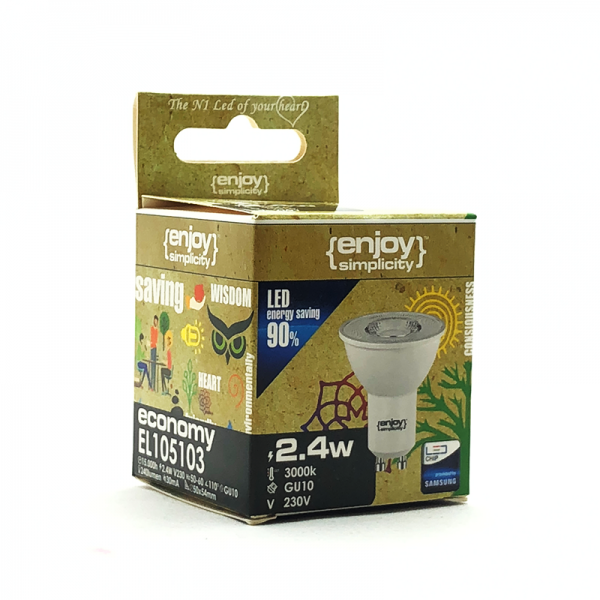 EL805360 | LED GU10|4.5W(>50W)|2700k|370lm|36°|{enjoysimplicity}™