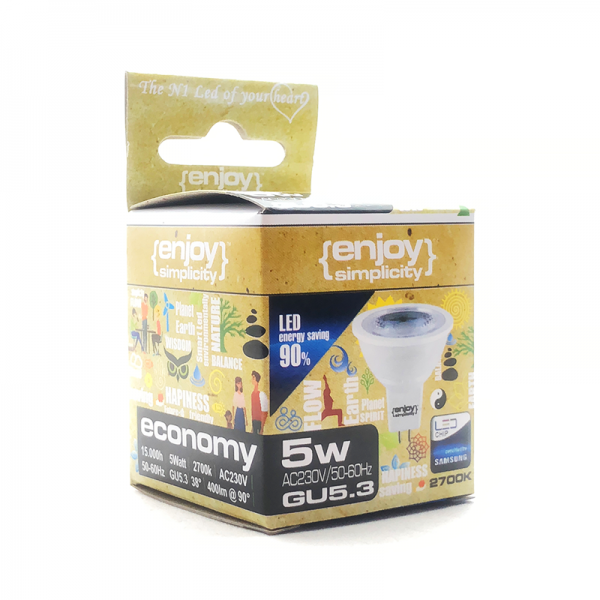 EL616254 | LED GU5.3 MR16|230V|5W(>50W)|4000k|400lm|38°|{enjoysimplicity}™