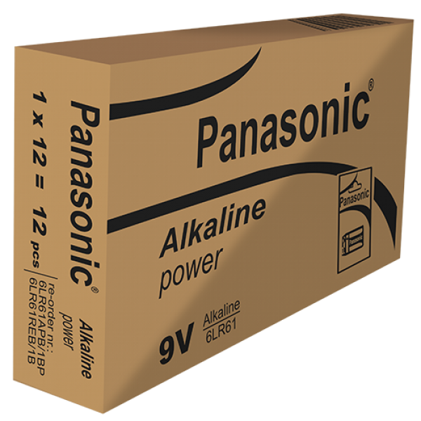 EL46LR61 |  ΑΛΚΑΛΙΚΕΣ ΜΠΑΤΑΡΙΕΣ PANASONIC® 6LR61 9V (νέττη τιμή τεμαχίου)