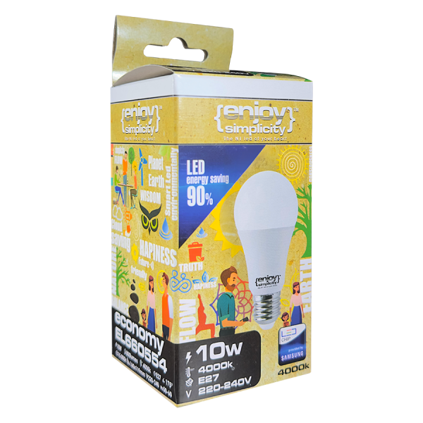 EL660554 | SmartLED A60 MOTIONSENSOR|10W(>60W)Ε27|4000k|800lm|{enjoysimplicity}™