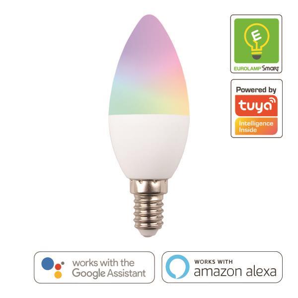 ΛΑΜΠΑ LED SMART WiFi ΚΕΡΙ 6W Ε14 RGBW 220-240V