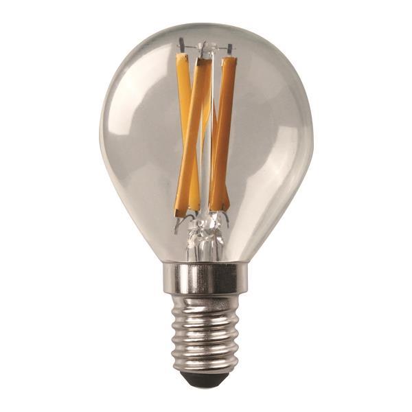 ΛΑΜΠΑ LED ΣΦΑΙΡΙΚΗ CROSSED FILAMENT 4.2W E14 2700K 220-240V