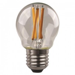 ΛΑΜΠΑ LED ΣΦΑΙΡΙΚΗ CROSSED FILAMENT 4.2W 480lm E27 4000K 220-240V