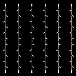 ΣΕΙΡΑ, DIY ΣΕΤ 6 ΤΜΧ, 30 LED, ΛΕΥΚΟ ΚΑΟΥΤΣΟΥΚ ΚΑΛΩΔΙΟ, 2 ΕΠΕΚΤΑΣΕΙΣ, ΘΕΡΜO ΛΕΥΚO LED ΑΝΑ 10cm, ΙΡ65