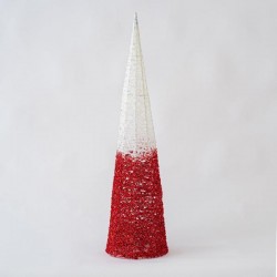 ΔΕΝΤΡΟ ΚΩΝΟΣ, ΛΕΥΚΟ-ΚΟΚΚΙΝΟ, 20x80cm