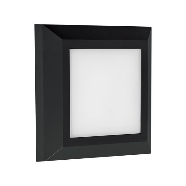 ΦΩΤΙΣΤΙΚΟ ΤΟΙΧΟΥ SLIM LED 3W IP65 230V 3CCT 125X125mm ΜΑΥΡΟ PRO  ARTE ILLUMINA