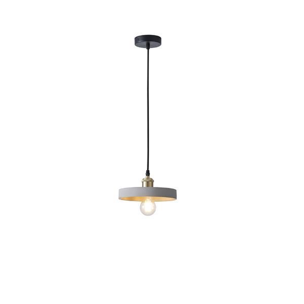 ΦΩΤΙΣΤΙΚΟ ΚΡΕΜΑΣΤΟ ΓΥΨΙΝΟ ΓΚΡΙ  1XE27 MAX 15W 210X210X75mm ARTE ILLUMINA YESO