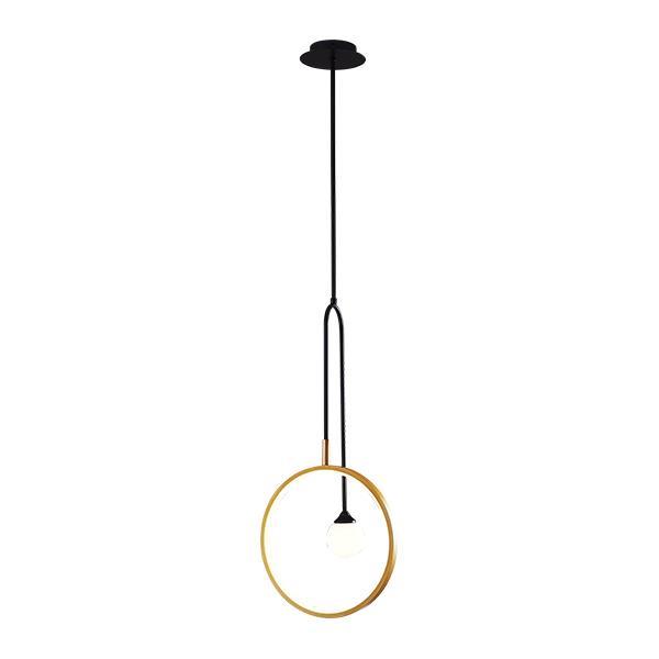 ΦΩΤΙΣΤΙΚΟ ΚΡΕΜΑΣΤΟ ΜΟΝΟΦΩΤΟ LED 5W+G9*1  ΜΑΥΡΟ&ΧΡΥΣΟ Φ30*H120CM 3 CCT ARTE ILLUMINA SATURN