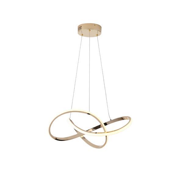 ΦΩΤΙΣΤΙΚΟ ΚΡΕΜΑΣΤΟ ΑΛΟΥΜΙΝΙΟ LED 30W 3000Κ 2000Lm Φ60mm ΧΡΥΣΟ ARTE ILLUMINA VENUS