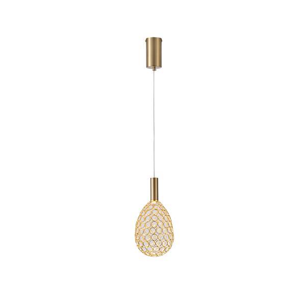 ΦΩΤΙΣΤΙΚΟ ΜΕΤΑΛΛΟ ΜΟΝΟΦΩΤΟ ΟΒΑΛ LED LED 6,3W 3000K 648Lm 140x1580mm ΧΡΥΣΟ ARTE ILLUMINA PERFORATO