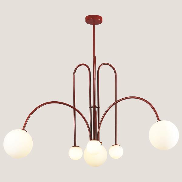 ΦΩΤΙΣΤΙΚΟ ΚΡΕΜΑΣΤΟ 6XG9W 100X85 ΚΟΚΚΙΝΟ ARTE ILLUMINA
