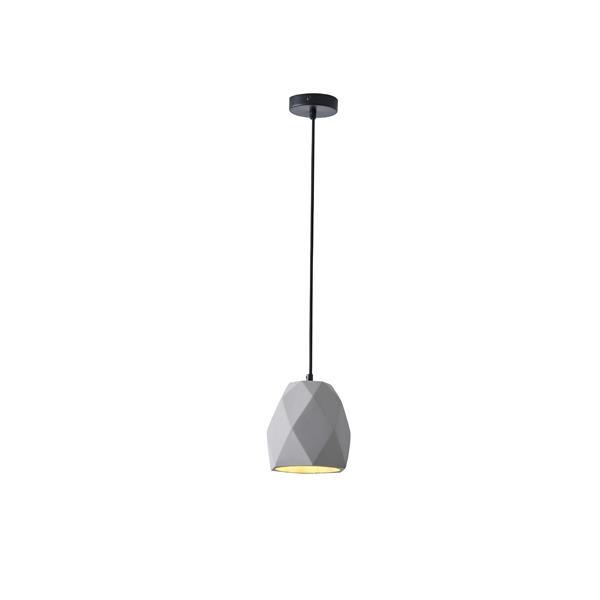 ΦΩΤΙΣΤΙΚΟ ΚΡΕΜΑΣΤΟ ΤΣΙΜΕΝΤΟ 1XE27  MAX 40W 160X160X170mm ΓΚΡΙ ARTE ILLUMINA ARME